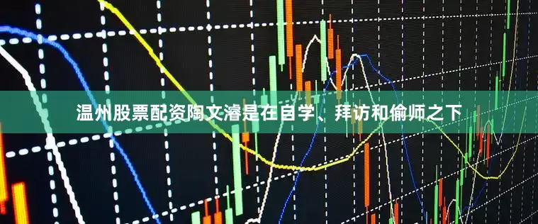 温州股票配资陶文濬是在自学、拜访和偷师之下